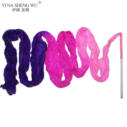Imagen 2 del producto Streamer de danza de flores de seda auténtica, cintas de gimnasia rítmica, baile artístico, espectáculos de talentos, adoración de la Iglesia, pancarta propética de alabanza