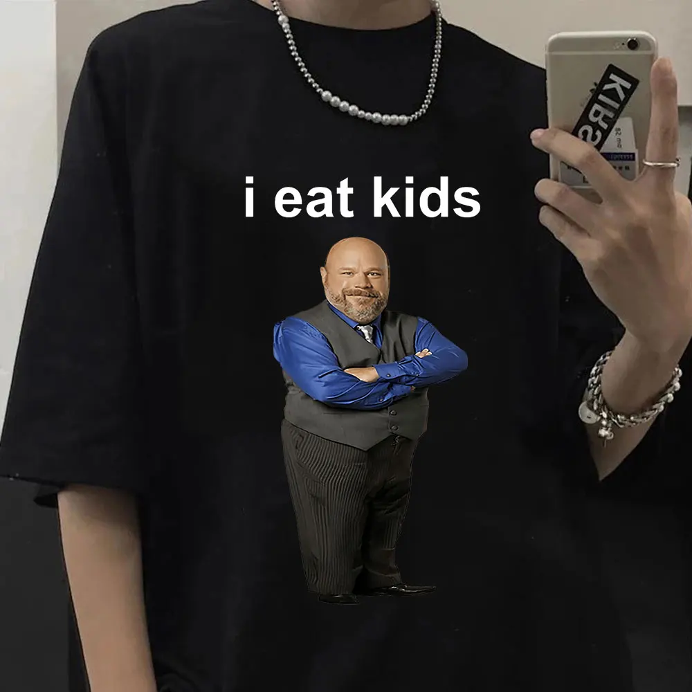 Bertram Eats Kids T-shirt I Eat Kids Men Women Pure Cotton Short Sleeve T-shirts Casual Loose T Shirt Tops Harajuku Streetwear