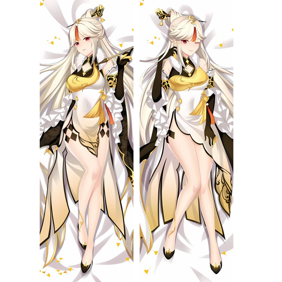 Ningguang Dakimakura Cover Large Long Body Pillow Case Anime Hugging Cushion Cover Custom