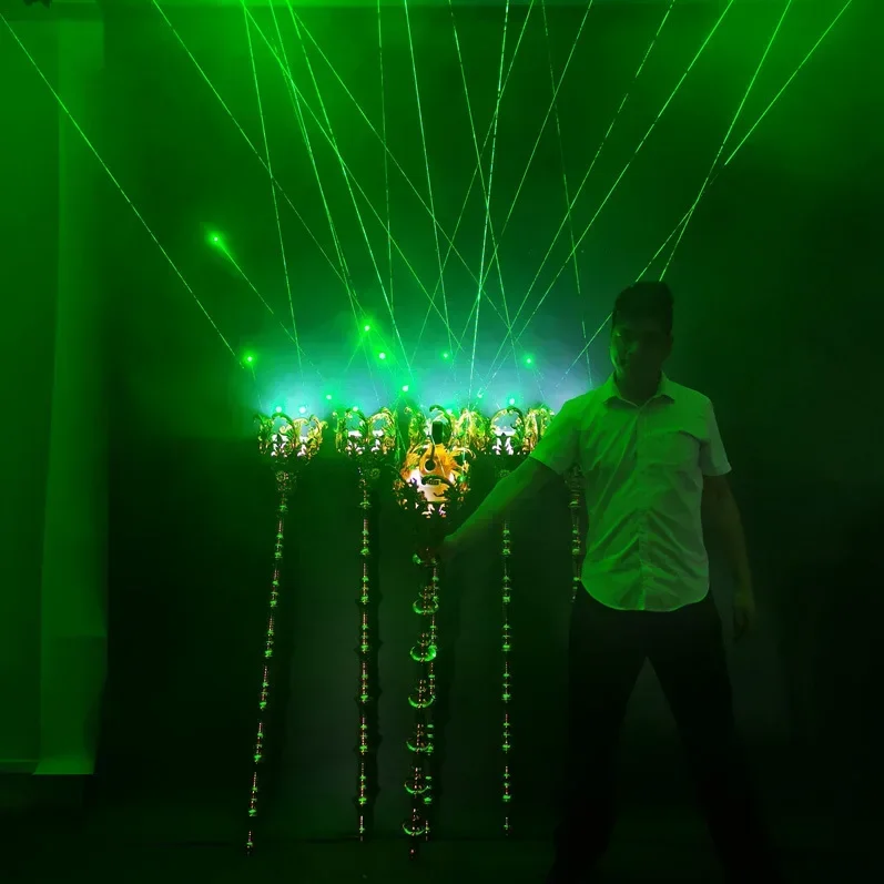 LED luminous Roman yellow light suit bar wine laser scepter KTV atmosphere hand placard show luminous costume