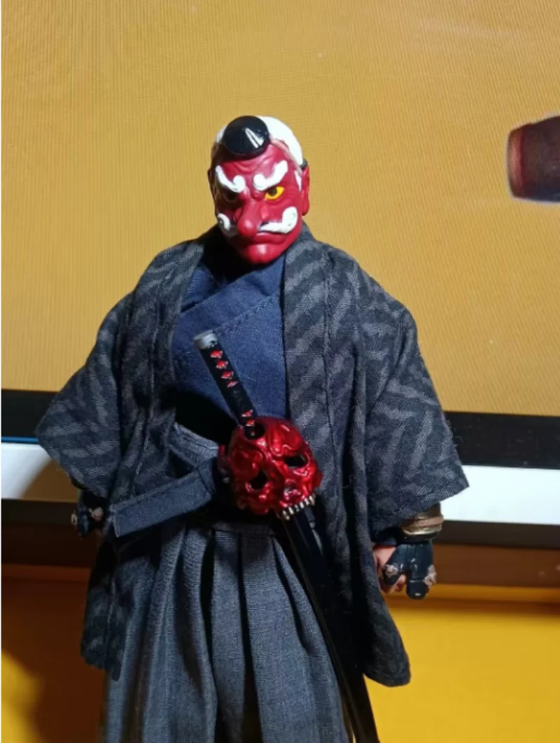 1:12 Scale Soldier Samurai Mask Model for 6'' Figure