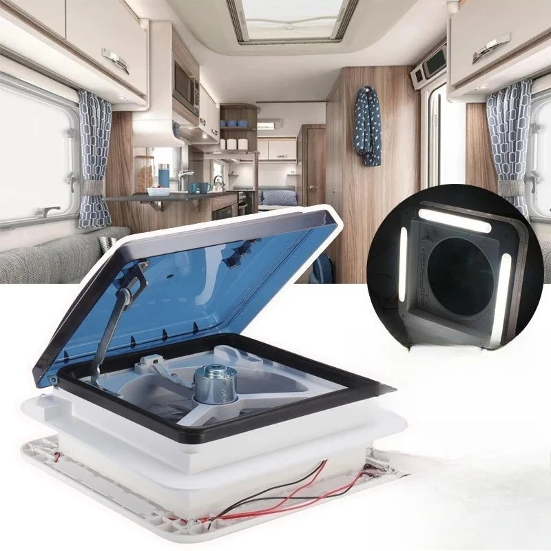 

12VRV fan RV ventilation fan Caravan exhaust RV modification accessories with LED exhaust