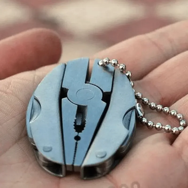 2025 Portable Stainless Steel Multi-Tool Pliers Knife Keychain Screwdriver - Perfect For Outdoor Use!