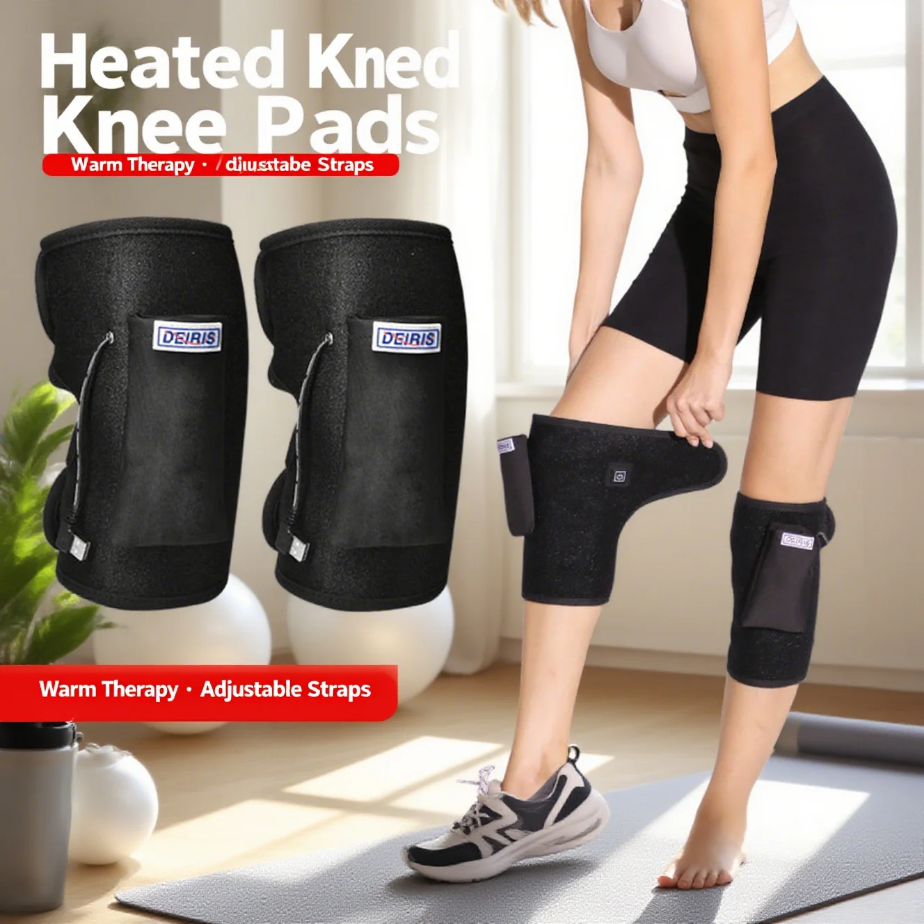 

Sports knee pads to keep warm and fever knee pads, fitness to protect the knees prevent sports injuries cold and warm knee pads