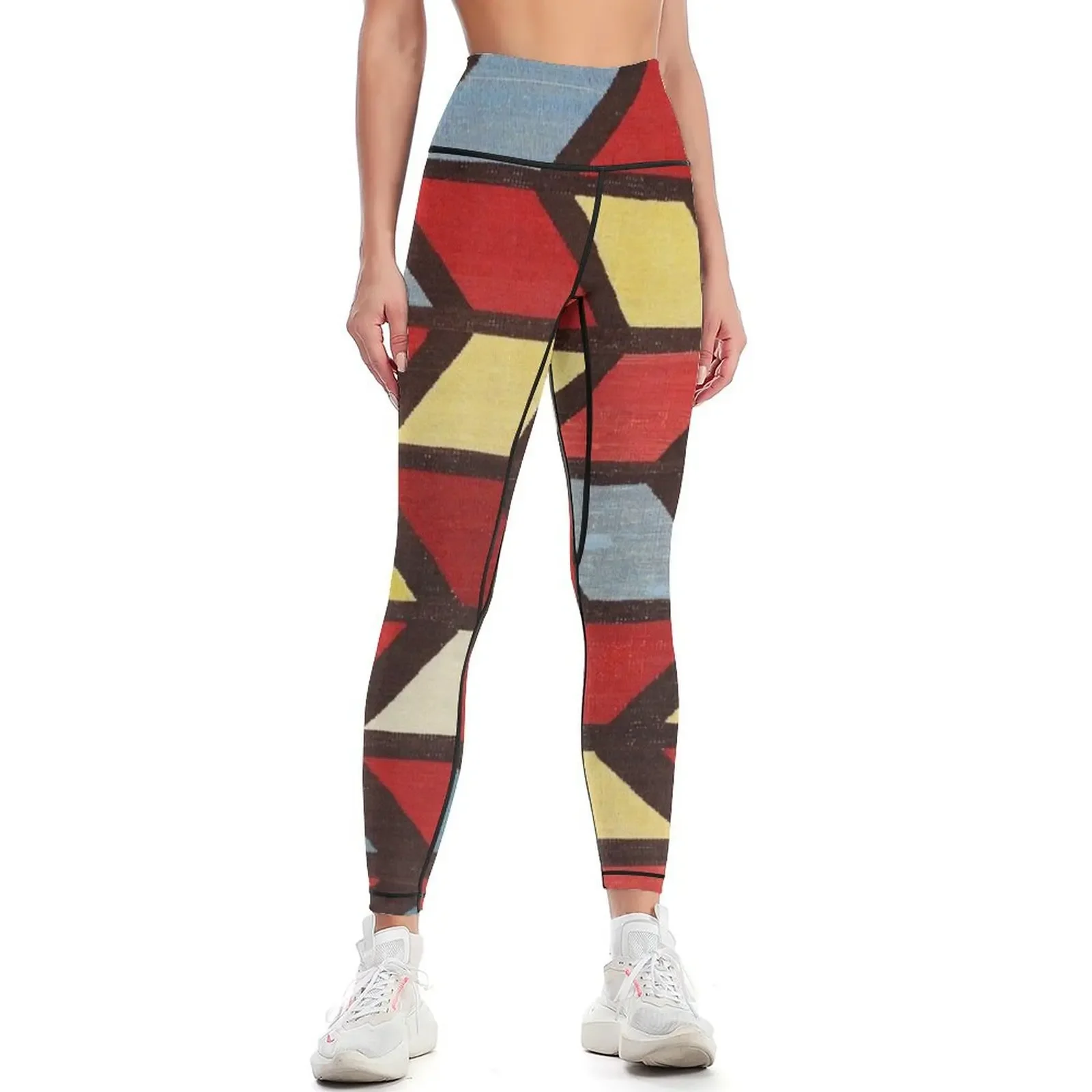 

Shahsavan KilimAntique Varamin Persian Rug Leggings gym pants sports woman gym gym clothing Legging sport Womens Leggings