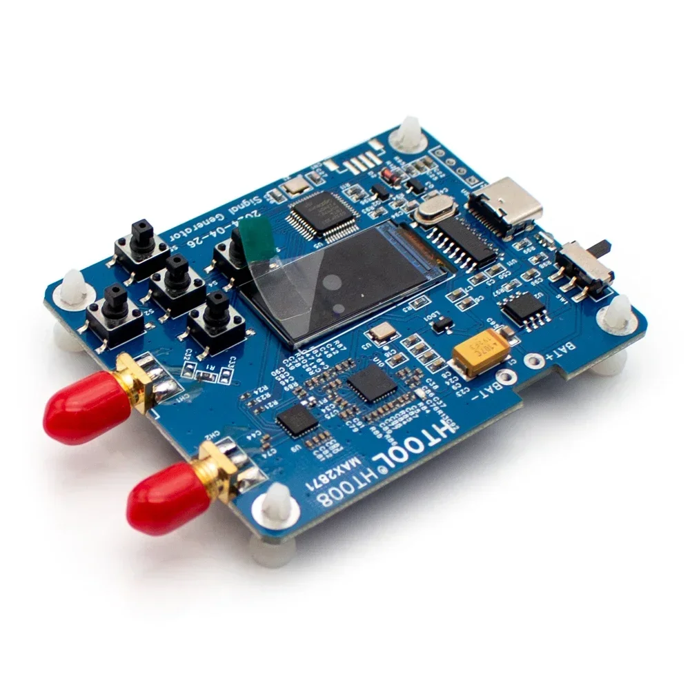 Generator sygnału RF MAX2871, zakres częstotliwości 23,5-6000MHz, zasilanie USB Type-C DC 5V, obsługa trybu punktowego/sweep.