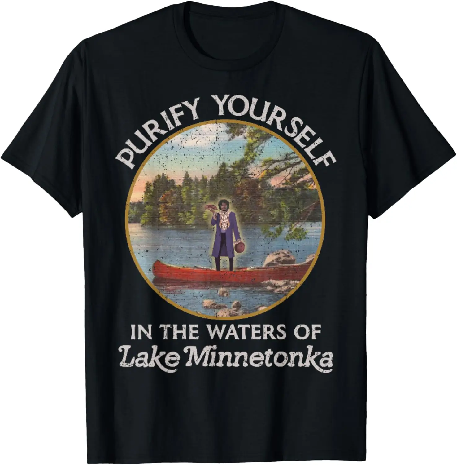 

Винтажная футболка Purify Yourself In The Waters Of Lake Minnetonka