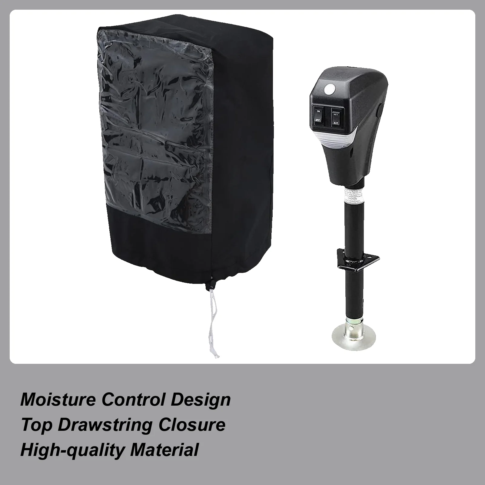 

Крышка домкрата для автофургона, устойчивая к атмосферным воздействиям, крышка домкрата для язика с прозрачным окном для автофургона, мобильного дома, гаража, внедорожного прицепа, морского пехотинца