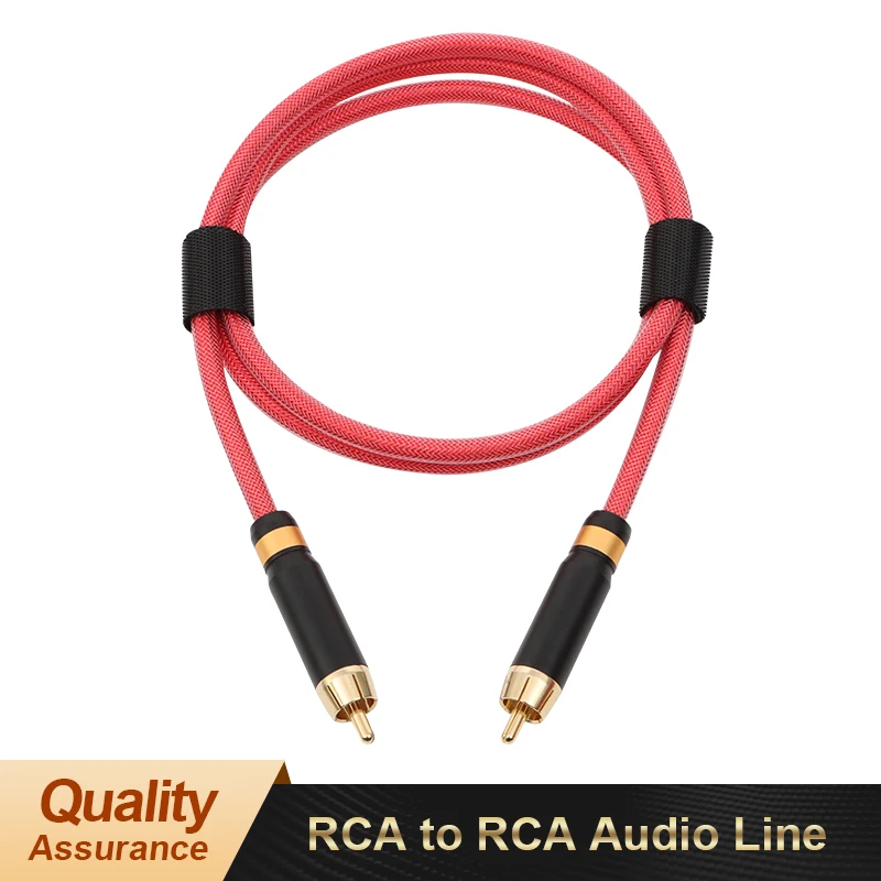 

ivipQ RCA Audio Cable RCA Cable Male to Male Splitter Aux Cable for TV PC Amplifiers DVD Speaker Wire