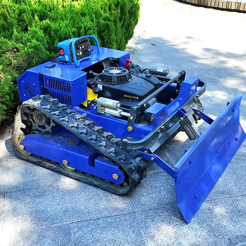 Der intelligente Rasenmäherroboter mit Schneeschaufel eignet sich zum Rasenmähen in kleinen Gartenbaufarmen