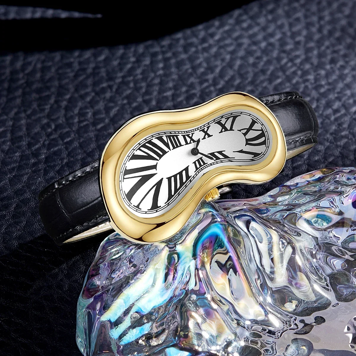 

Twisted Case Quartz Watch Men Y2k High Quality Fashion Twisted Case Business Men Watches Women Top Luxury Leather AAA Clock Gift