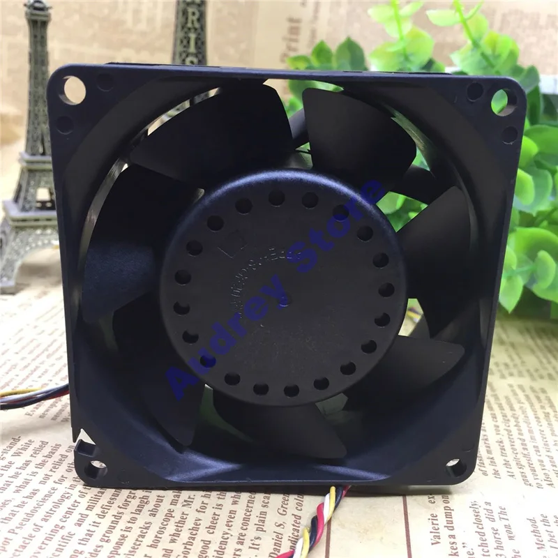 Delta 13300RPM DC12V 4.9A PFR0812XHE 8cm 8038 Automobile supercharged super fan 140CFM 747pa air blower