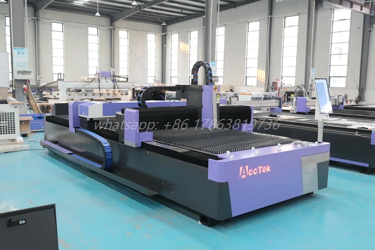 3KW Fiber Laser Cutting Machine Raycus CO2 Laser Cutter Single Platform Fibre Laser Cutting Machine