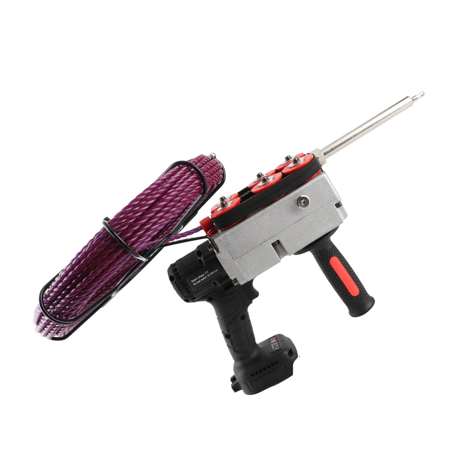 Infila tubi elettrici Macchina per infilare tubi con motore brushless alimentata a batteria Buona compatibilità 40 m/min per la decorazione domestica