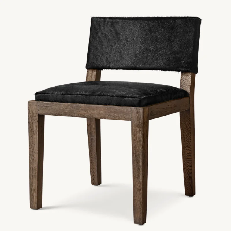 

*Custom American Style Hotel Restaurant Solid Wood Chair Upholstered Soft Fabric Fabric Wooden Dining Room Wooden Dining Chairs