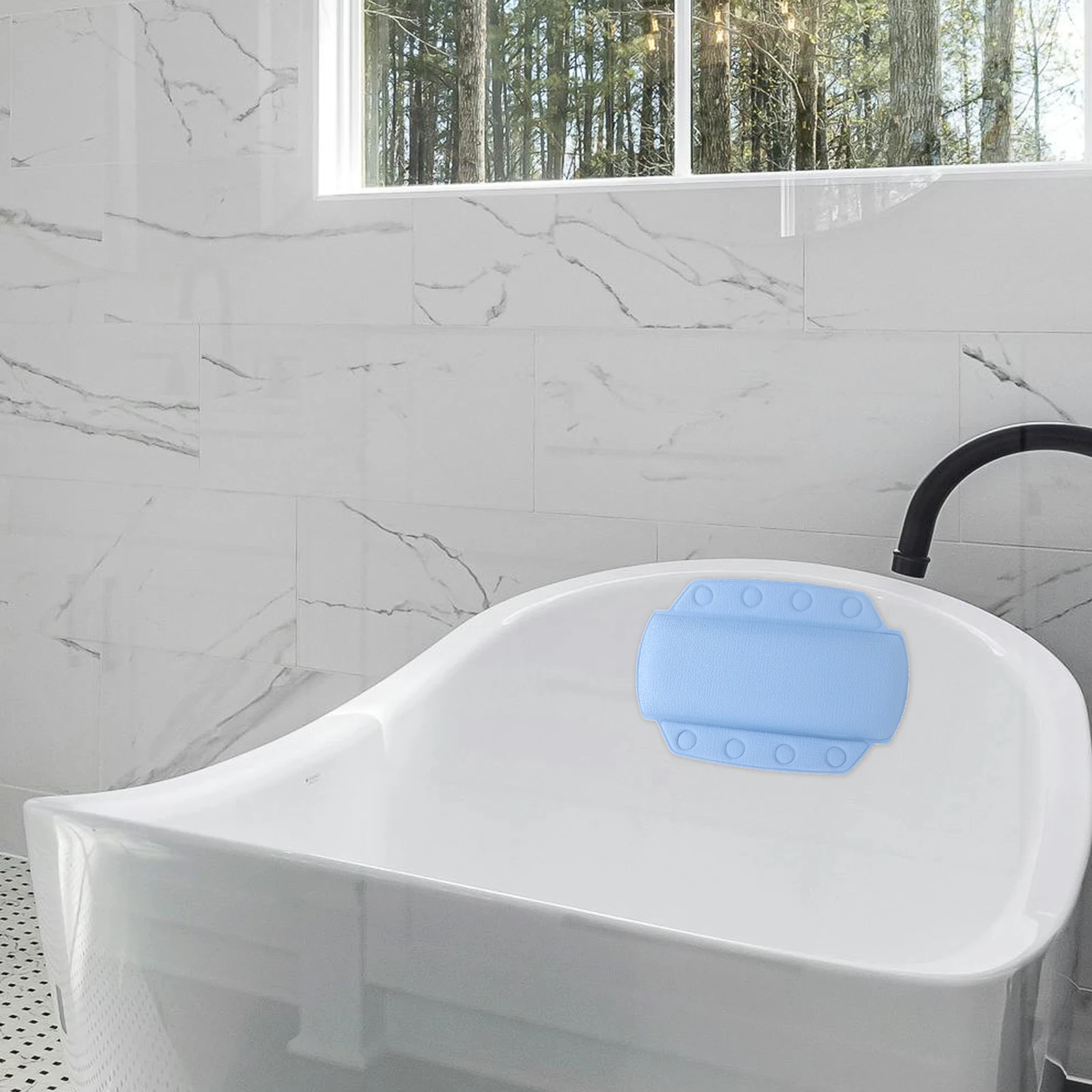 

Bathtub Pillow Bath Tub Neck Headrest Suction Cup Soaking Spa Foam Cushion Comfortable PVC Relaxing Home Hotel