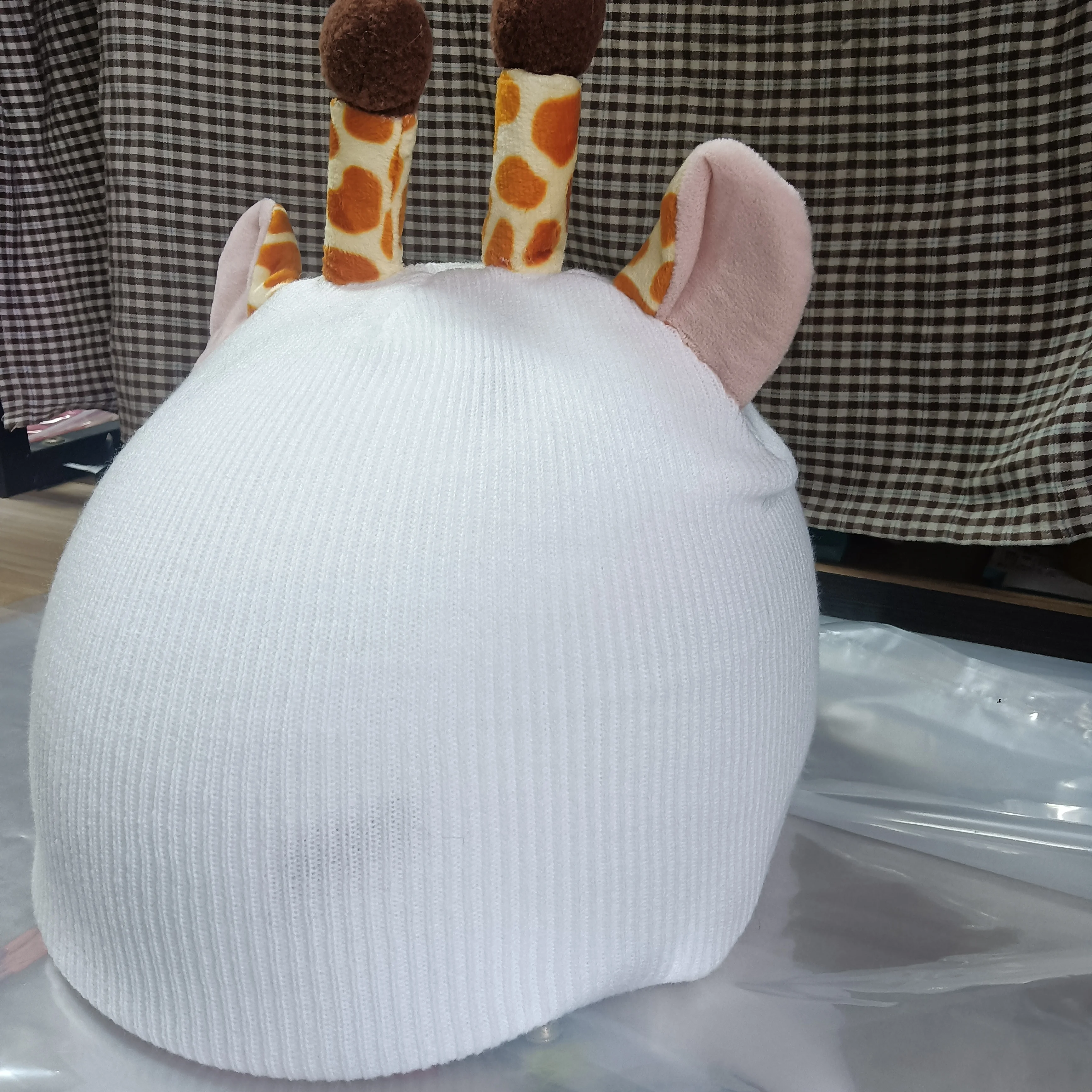 غطاء خوذة التزلج آذان قطيفة وردية لطيفة لتزيين خوذة عيد الميلاد #5