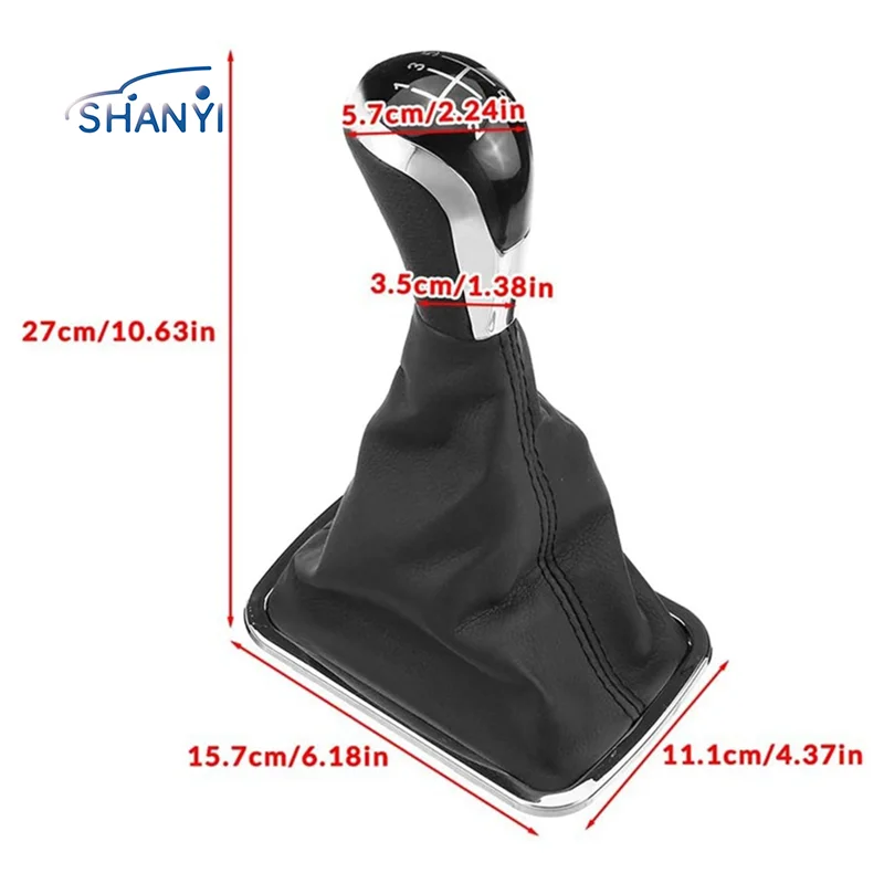 5 Speed Car Gear Shift Knob Boot Gear Shift Collars Dustproof Cover Lever Gaiter Boot For Geely Emgrand 7 EC7 EC715 EC718 E7