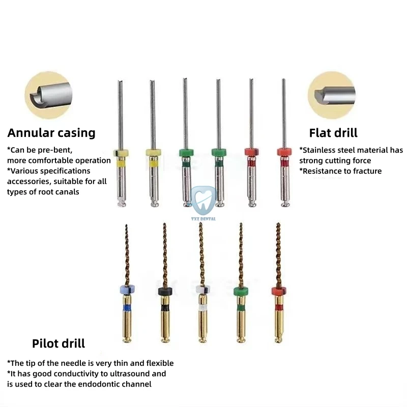 Kit de système de retrait d'extracteur de canal radiculaire pour clinique, lime endodontique dentaire, outils de traitement endo