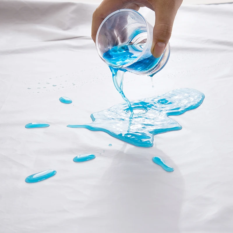 ملاءة سرير مقاومة للماء، غطاء مرتبة ناعم قابل للتنفس، رمادي أسود أبيض أزرق كوين/ملك/توأم/كامل، بدون سادات #3