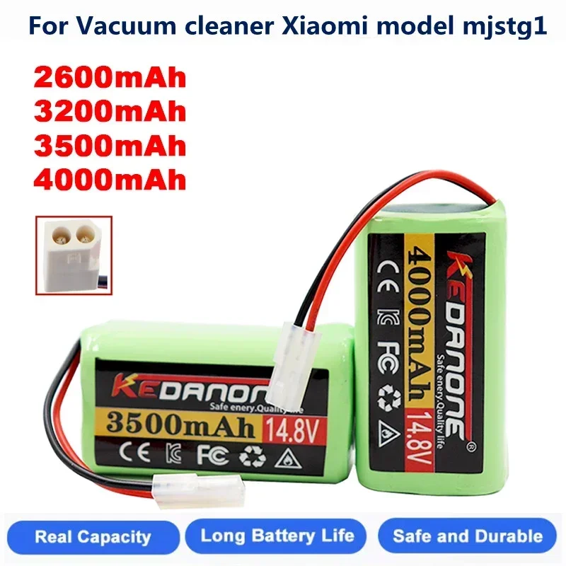 100% Originele Xiaomi Vervangende Batterij H18650CH-4S1P Voor XIOMI MIJIA Mi Robot Vacuüm-Mop Essentiële G1 MJSTG1 SKV4136GL 3500mAh