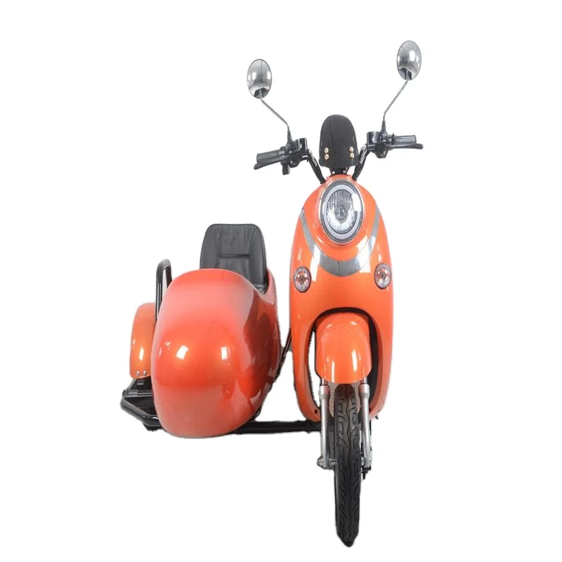 The Three-wheeled Electric Motorcycle on the Side of the Small Turtle Is a Tourist and Sightseeing Tour