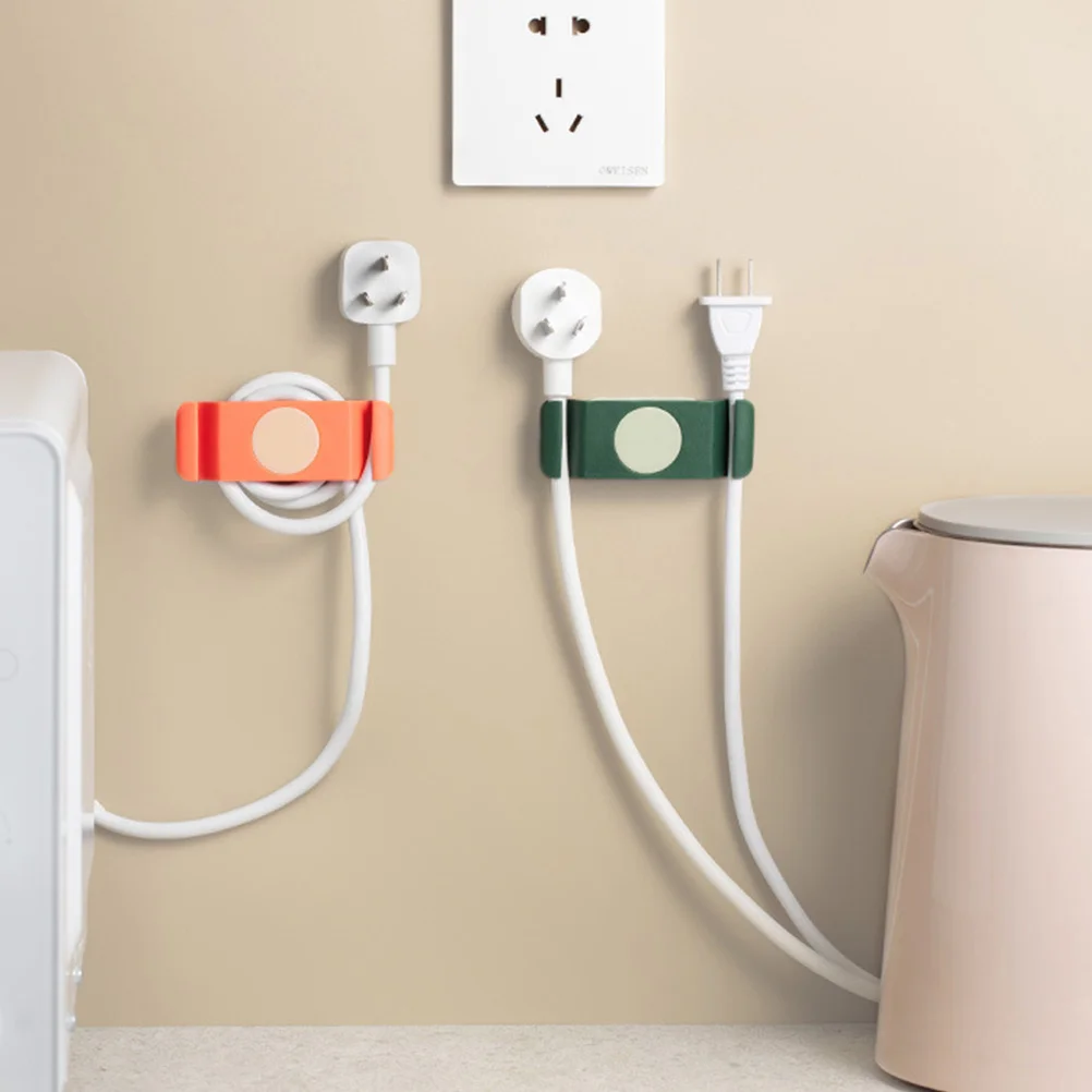 4pcs Rotatable Cable Organizer Compact Punch-Free Design For Kitchen Bedroom Bathroom Appliance Cord Management Household Cord