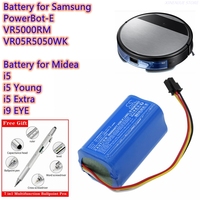 Vacuum Battery For Midea BP14435A Samsung DJ81-00171A Eureka i5 Young EYE PowerBot-E VR5000RM VR05R5050WK Capacity 2600mAh