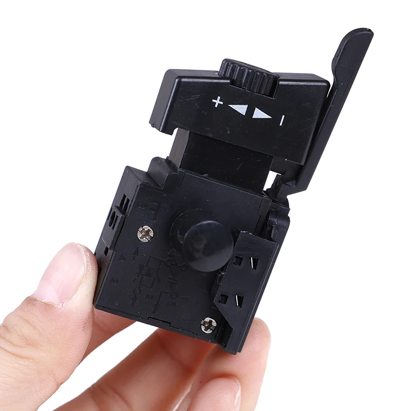 FA2-6/1BEK AC 220V/6A Adjustable Speed Switch Lock on Power Electric Drill Speed Control Trigger Button Switch Power Tool