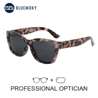 BLUEMOKY Vintage Oversized Polarized Prescription Sunglasses For Women Butterfly Progressive Shades UV Protection Sun Glasses