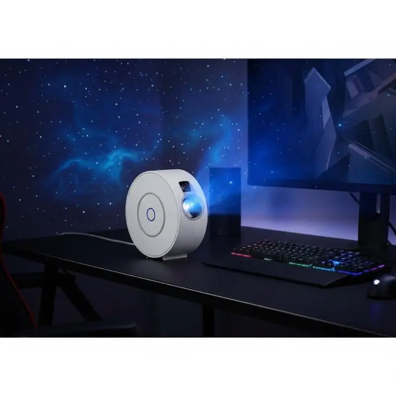 Smart Star Projector With APP Voice Control Remote RGB Lighting Perfect For Bedroom Home Party Night Ambient Light