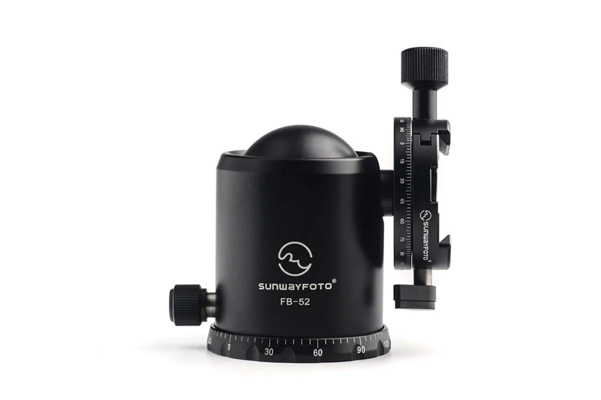 Sunwayfoto Ballhead FB-52DDHi suitable to be applied for professional cameras and telephoto lenses