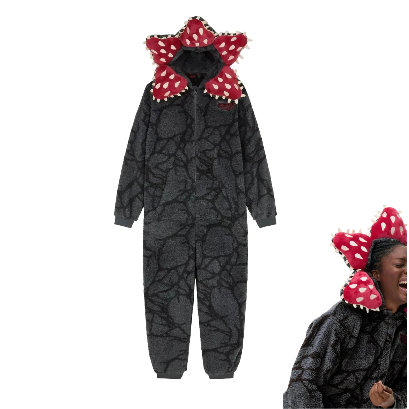 Costume de Cosplay épais à fleurs de cannibale, pyjama confortable à la mode pour adultes, marchandise de film, automne et hiver