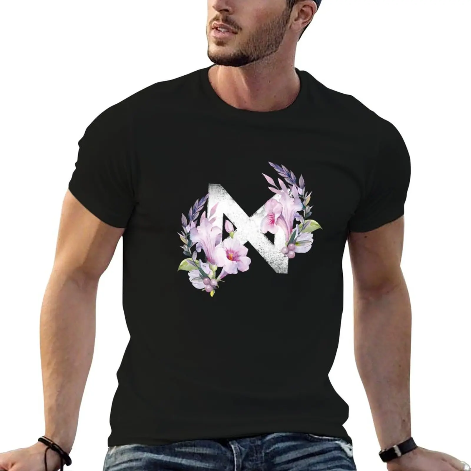 

Monsta X Flowers T-Shirt cotton tshirt 100% t shirts for man pack cotton T-Shirt