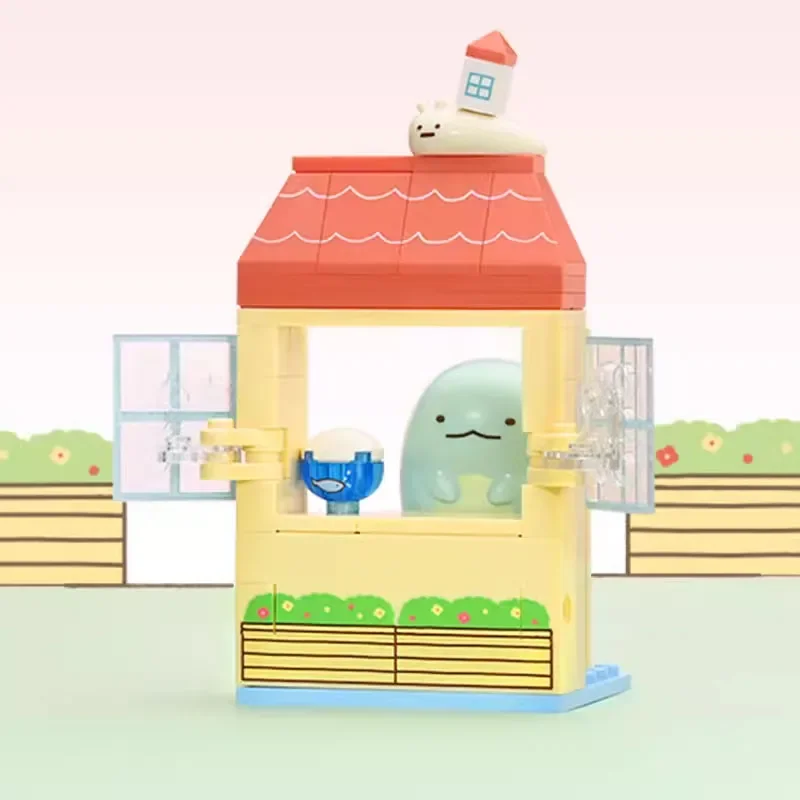 أنيمي Kawaii Keeppley Sumikkogurashi الدب الأبيض اللبنات التجمع فتاة نموذج الكرتون Kawaii هدية عيد ميلاد الأجهزة الطرفية