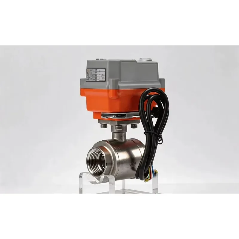 Motorized Ball Valve and 2 Way Ball Valve RS485 Modbus 12V DC High Pressure 362 PSI for Industrial Water Control Systems