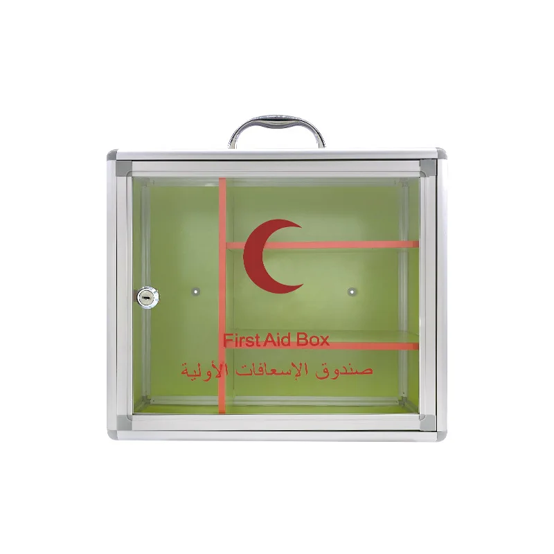 Wall Mounted Multifunctional Household Plastic Aluminium Alloy Medicine Box Lockable Storage Large Empty First Aid Box