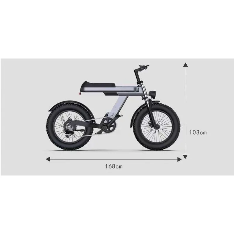 Snow electric bicycle battery car aluminum alloy lithium battery electric vehicle off-road vehicle
