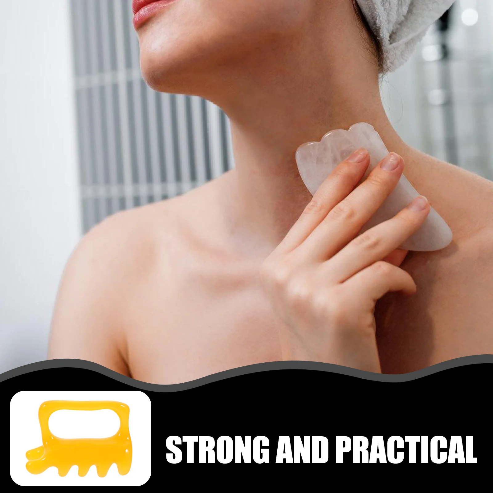 

2Pcs Resin Face Scrapers Scraping Massage Tools Body Massager Boards for Neck Shoulder Feet Scraping Massage Tools