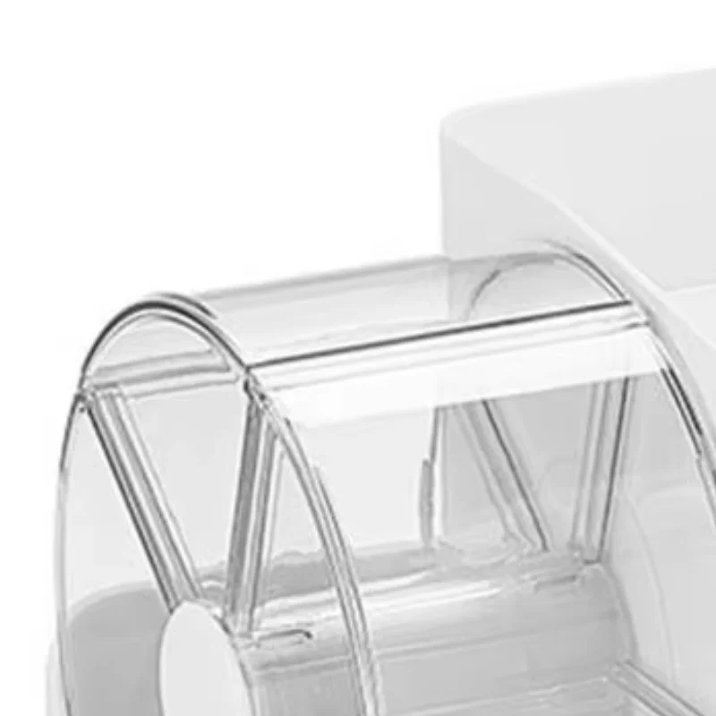 

Cosmetic Storage Organizer with Clear Windmill Shape Large Capacity Storage Box Dustproof Case for Bathroom Desktop