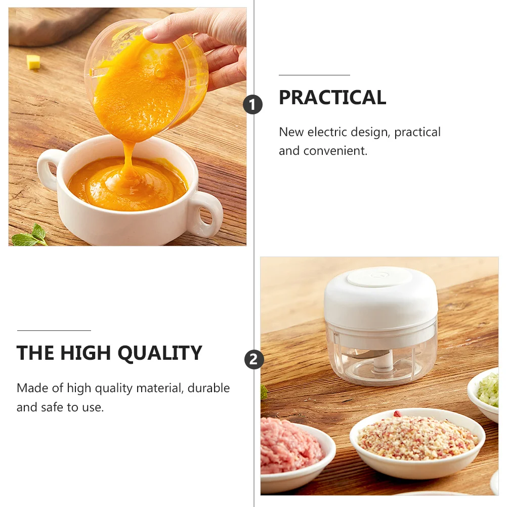 

Garlic Mincer Electric Mini Food Chopper Multifunctional Crusher Timesaving Easy Maintain Fresh Aroma Musthave Kitchen Utensil