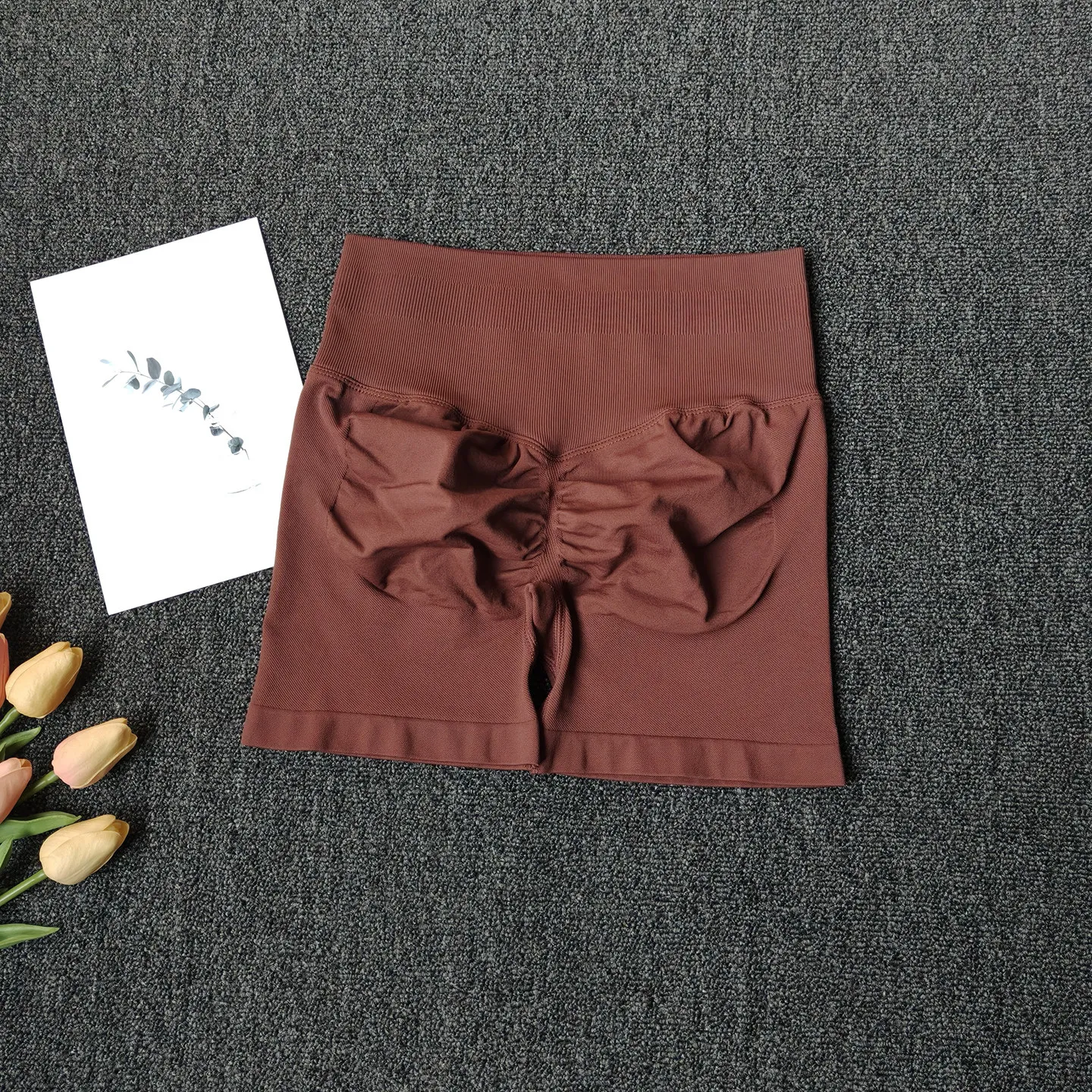 Peach Butt Fitness-Shorts für Damen, Sport-Shorts mit Po-Lifting-Effekt, Yoga-Shorts, hohe Taille, bauchstraffend, nahtlos, hochelastisch. – Detail 15