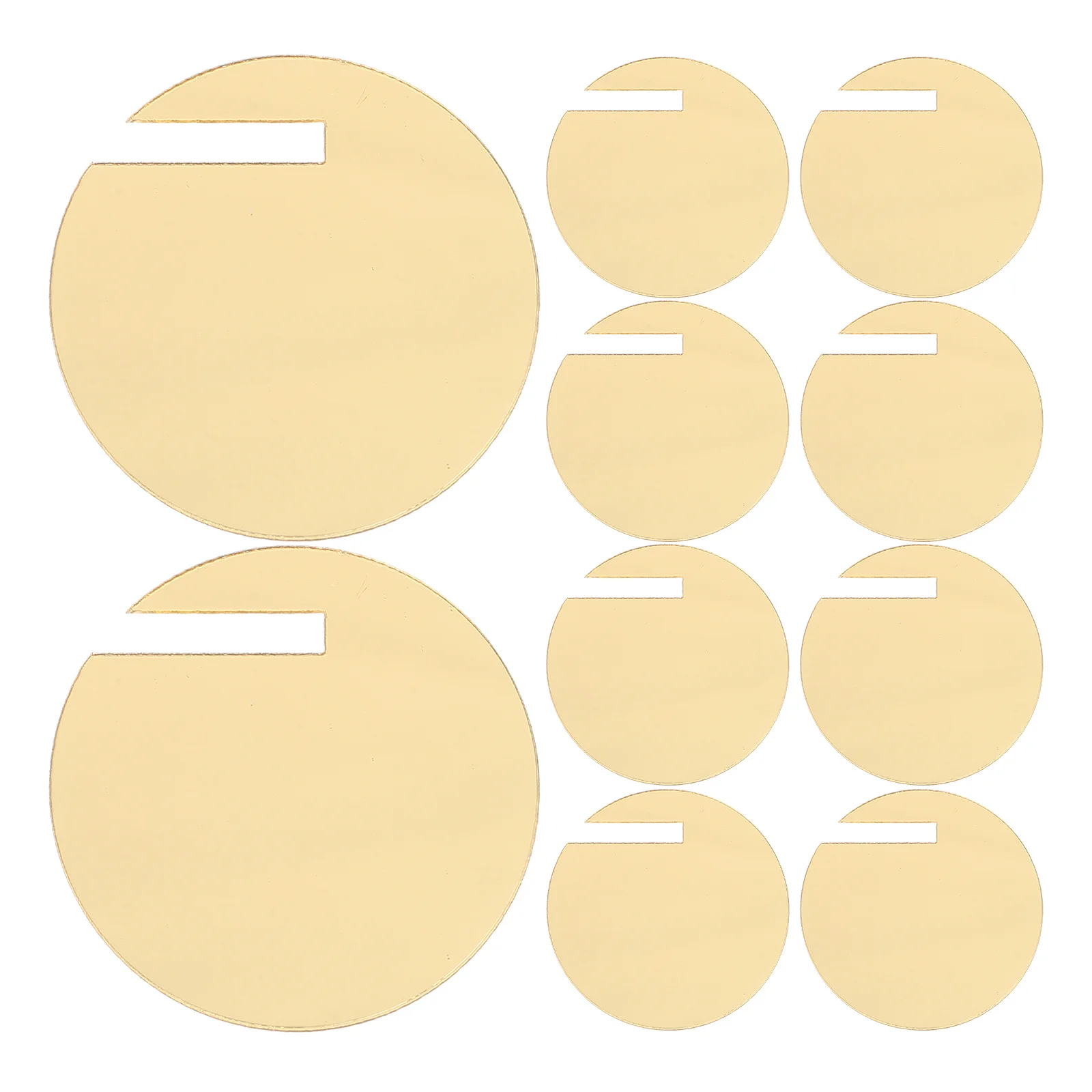 

180pcs Acrylic Drink Tags Round Wine Glass Markers Reusable For Parties Weddings Diy Beverage Identifiers Smooth Edge Party