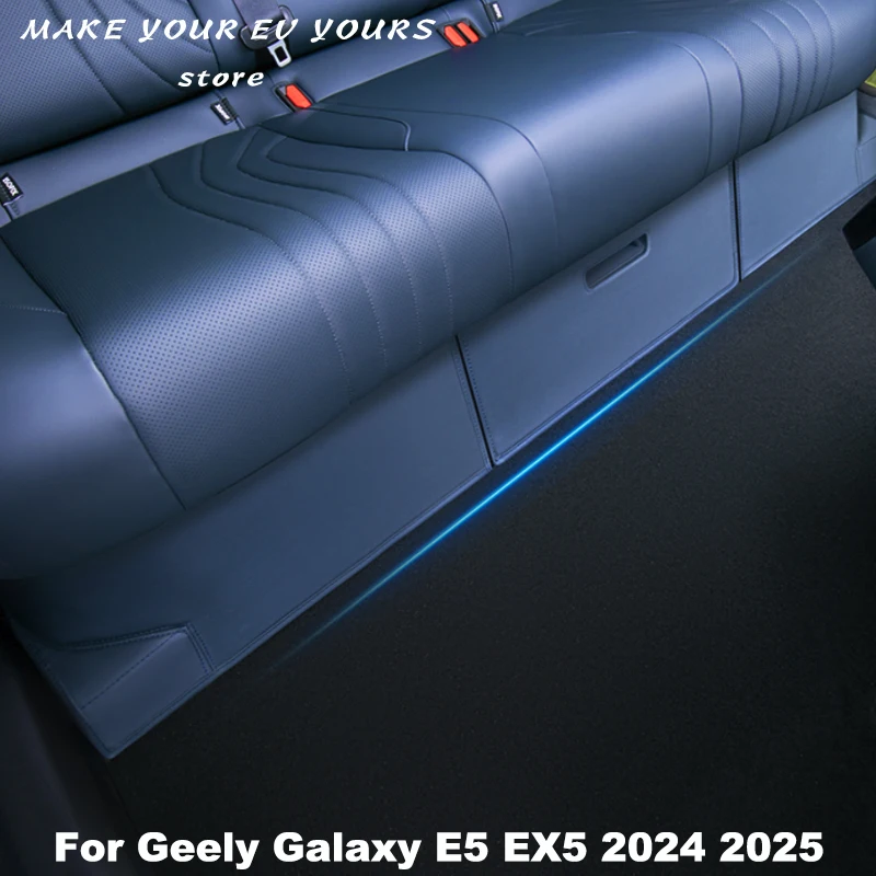 

For Geely Galaxy E5 EX5 2024 2025 Rear Seat Under Protective Leather Anti-kick Pads Interior Modification Accessories