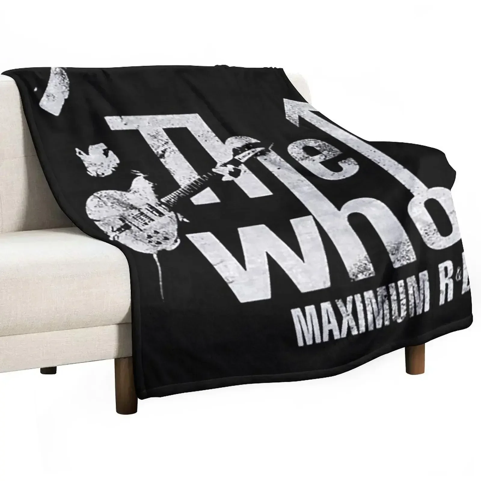 

New The Who Maximum R&B Pete Townshend Rock Official Throw Blanket Lightweight Cozy Blanket for Bed Sofa