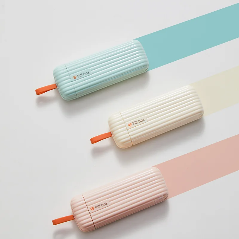 

Mini Medicine Box Portable Medicine Sub-packaging Storage Box Three Meals A Day Sealed Tablets Carry Morning, Middle and Evening