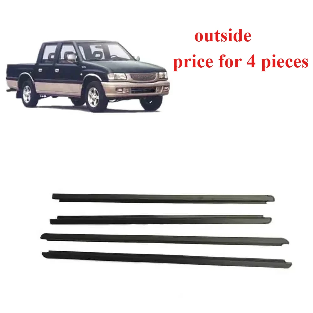 

4 шт. резиновая наружная оконная лента для Isuzu Pickup 1991-1996, защитное стекло для Holden Rodeo TF, декоративная уплотнительная лента для TFR