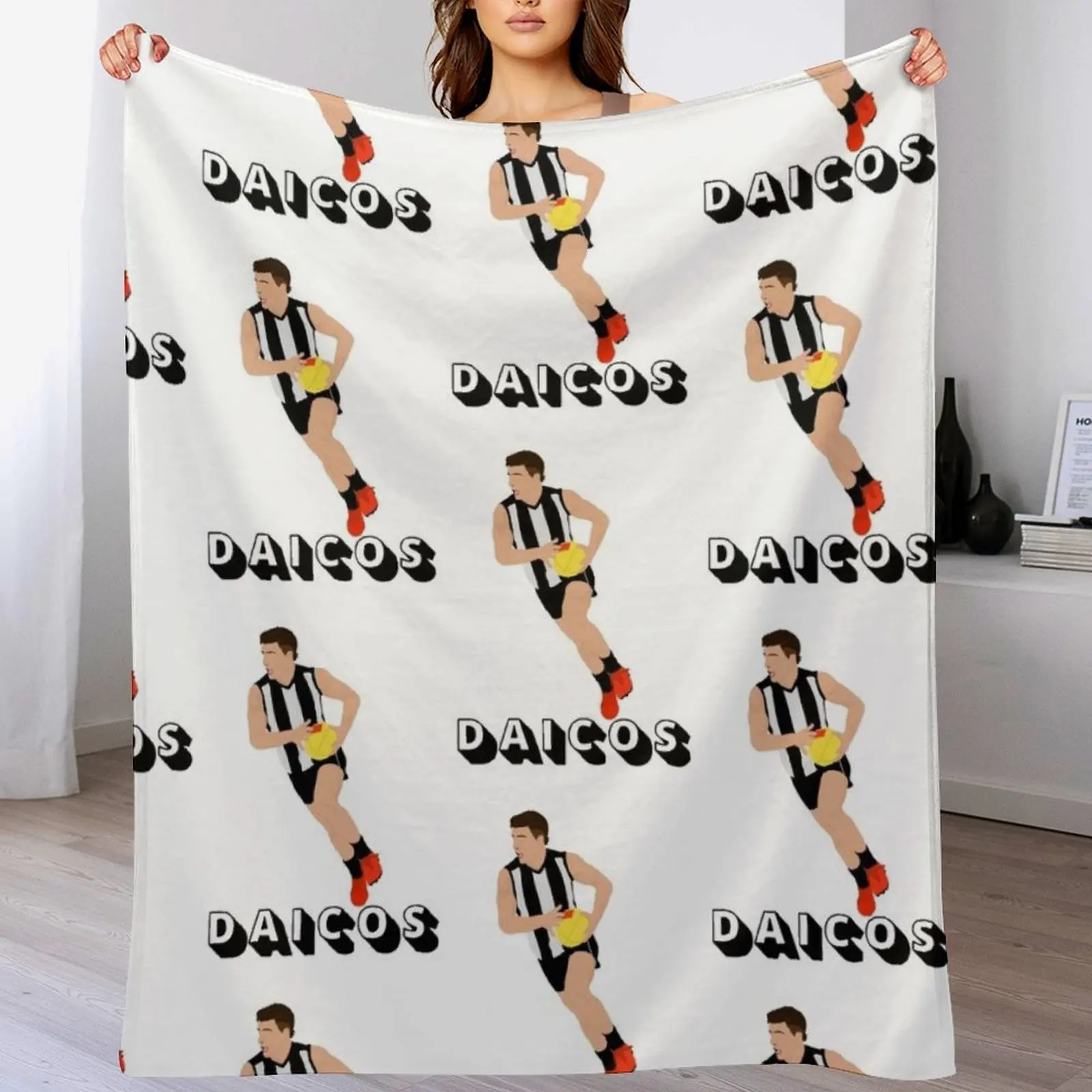 Daicos Collingwood Throw Blanket Tourist Sofa Throw Blankets