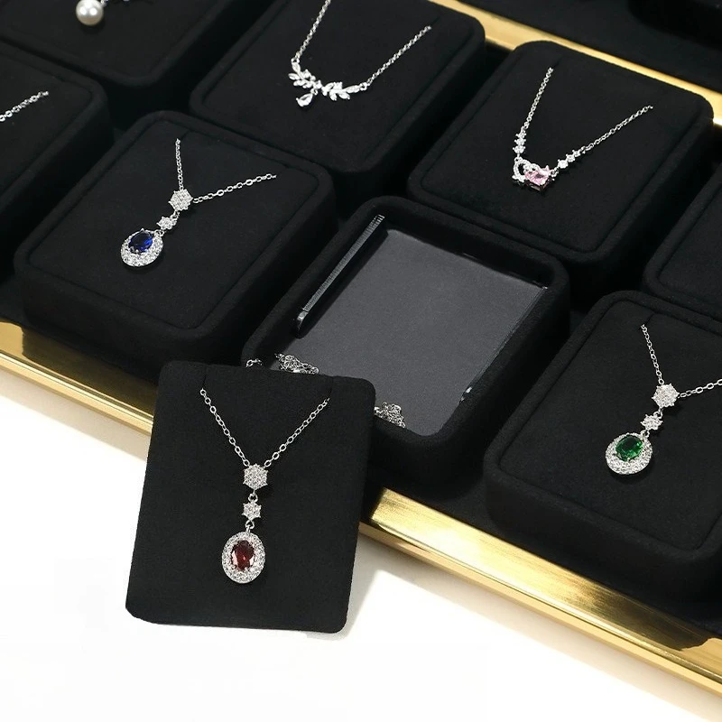 Luxury Jewelry Display Stand Jeweler Showcase Display Holder Earrings Necklace Organizer Counter Exhibitior Jewelry Wholesale