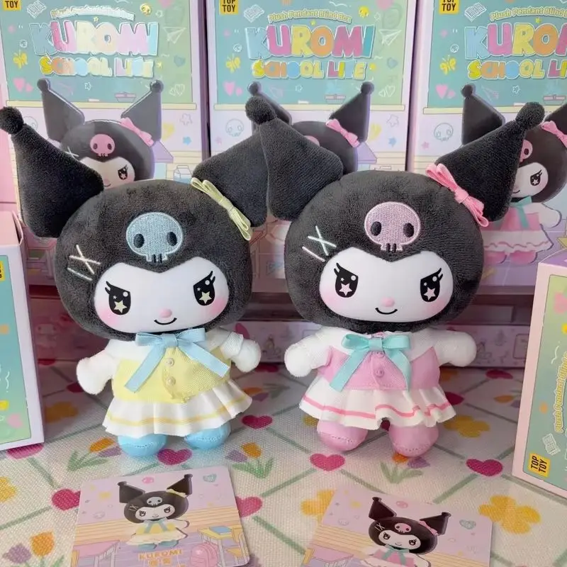 الأصلي الجديد حار Kuromi الحرم الجامعي مذكرات سلسلة العصرية اللعب صندوق أعمى دمية الفينيل موضة ظهره قلادة لتقوم بها بنفسك اكسسوارات مخصصة